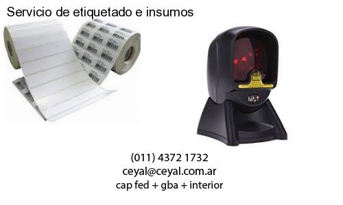 Servicio de etiquetado e insumos