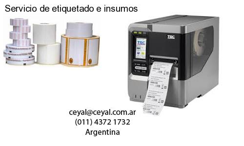 Servicio de etiquetado e insumos