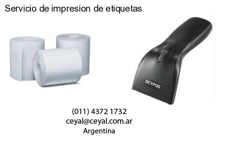 Servicio de impresion de etiquetas