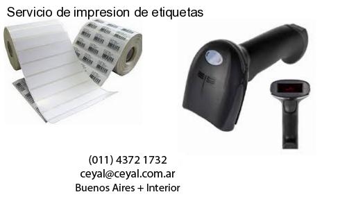 Servicio de impresion de etiquetas
