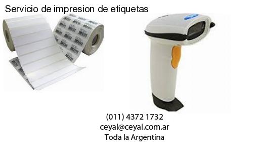 Servicio de impresion de etiquetas