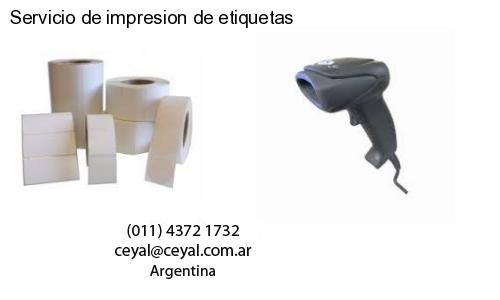 Servicio de impresion de etiquetas