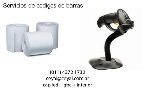 Servicios de codigos de barras