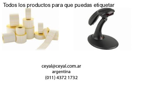 Todos los productos para que puedas etiquetar