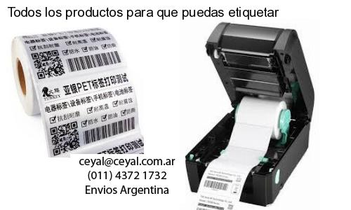 Todos los productos para que puedas etiquetar