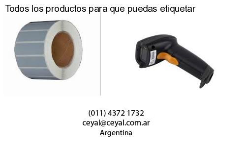Todos los productos para que puedas etiquetar