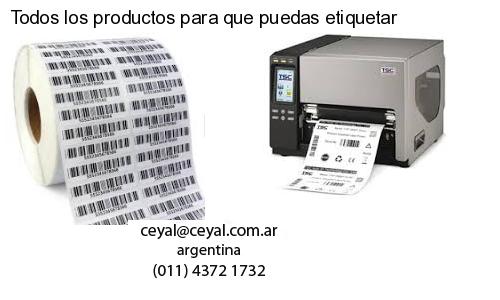 Todos los productos para que puedas etiquetar