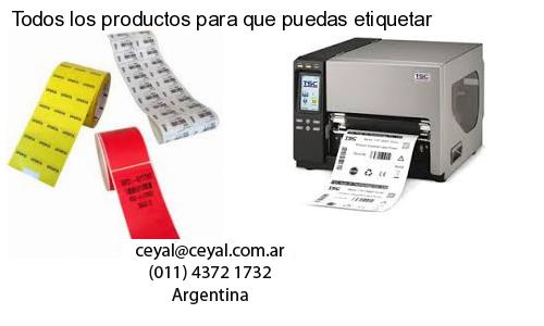 Todos los productos para que puedas etiquetar