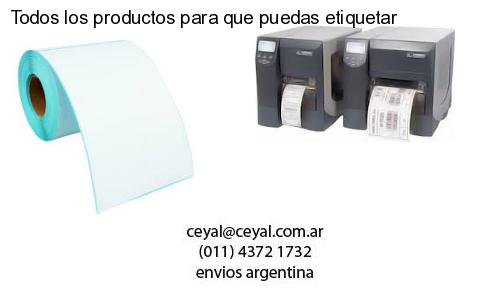 Todos los productos para que puedas etiquetar
