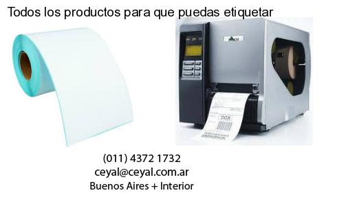 Todos los productos para que puedas etiquetar
