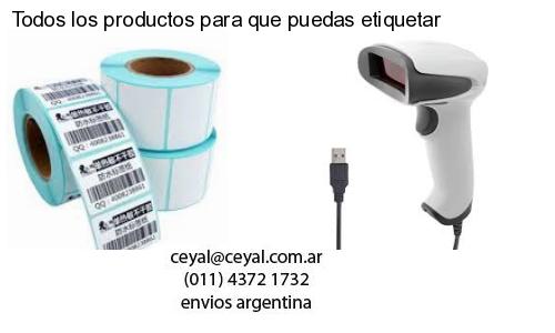 Todos los productos para que puedas etiquetar