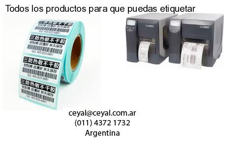 Todos los productos para que puedas etiquetar