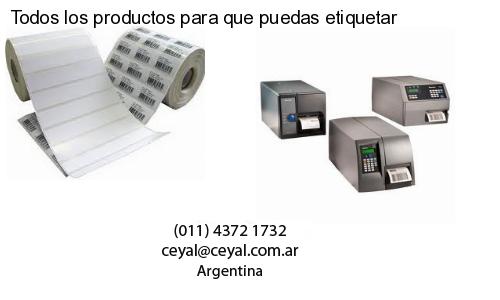 Todos los productos para que puedas etiquetar
