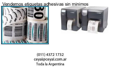 Vendemos etiquetas adhesivas sin minimos