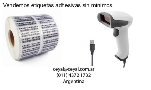 Vendemos etiquetas adhesivas sin minimos