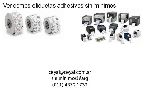 Vendemos etiquetas adhesivas sin minimos