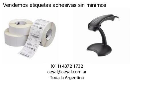 Vendemos etiquetas adhesivas sin minimos