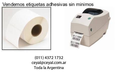 Vendemos etiquetas adhesivas sin minimos