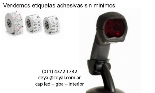 Vendemos etiquetas adhesivas sin minimos