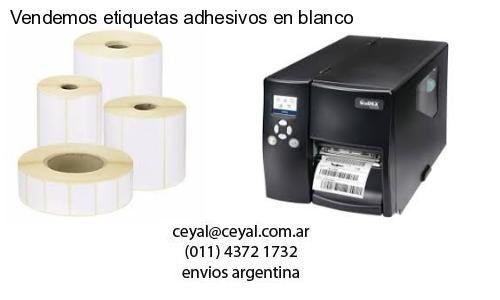 Vendemos etiquetas adhesivos en blanco