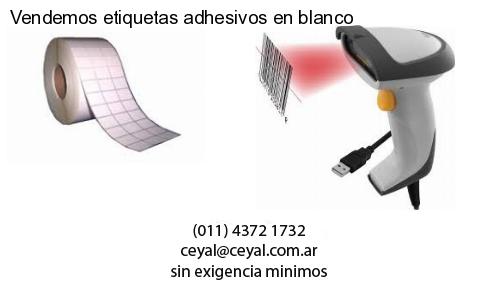 Vendemos etiquetas adhesivos en blanco