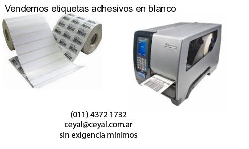 Vendemos etiquetas adhesivos en blanco