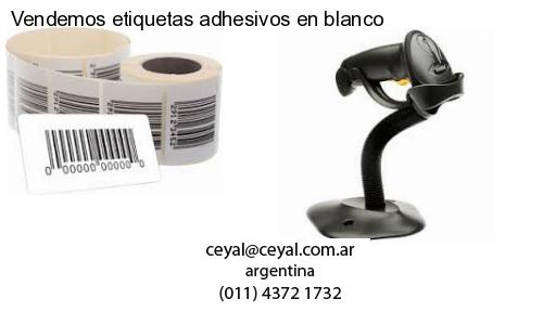 Vendemos etiquetas adhesivos en blanco
