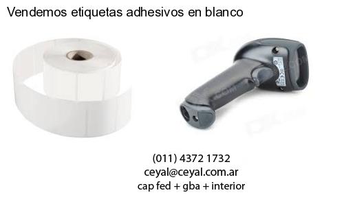 Vendemos etiquetas adhesivos en blanco