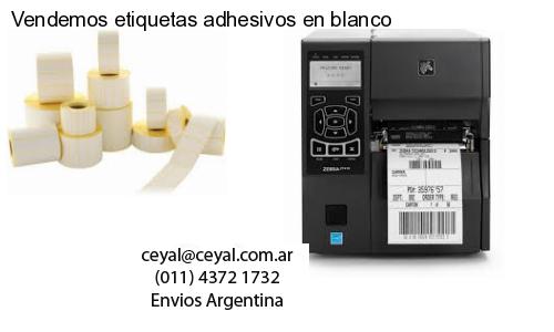 Vendemos etiquetas adhesivos en blanco