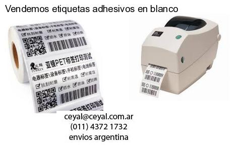 Vendemos etiquetas adhesivos en blanco