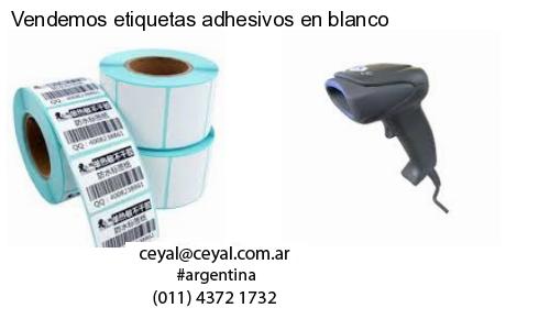 Vendemos etiquetas adhesivos en blanco