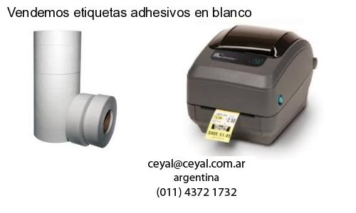 Vendemos etiquetas adhesivos en blanco