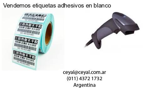 Vendemos etiquetas adhesivos en blanco