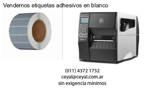 Vendemos etiquetas adhesivos en blanco