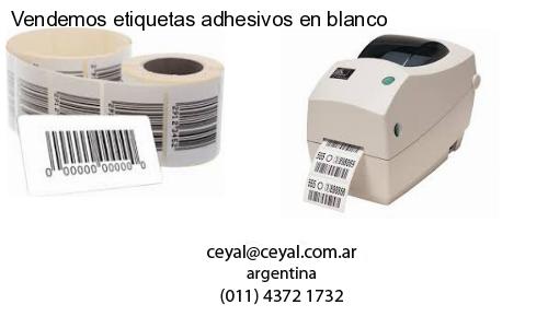 Vendemos etiquetas adhesivos en blanco