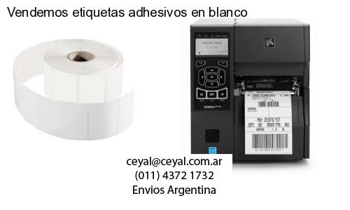Vendemos etiquetas adhesivos en blanco