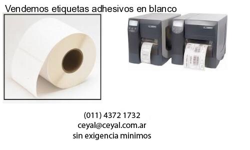 Vendemos etiquetas adhesivos en blanco