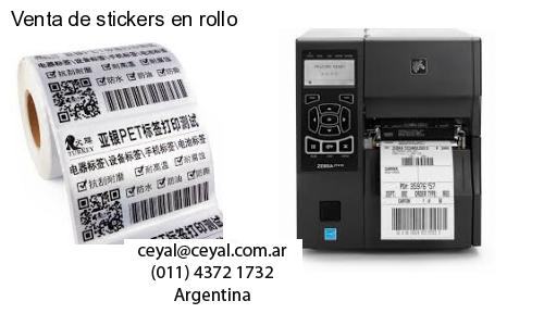 Venta de stickers en rollo