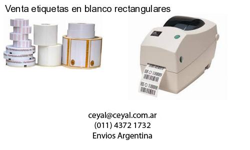 Venta etiquetas en blanco rectangulares