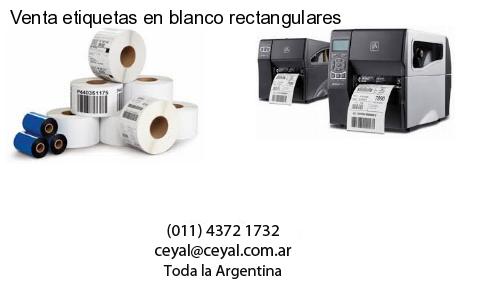 Venta etiquetas en blanco rectangulares