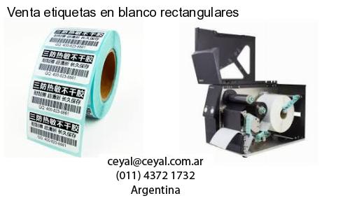 Venta etiquetas en blanco rectangulares