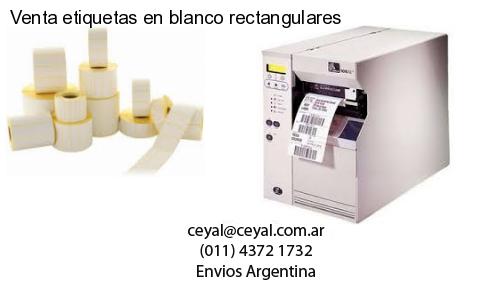 Venta etiquetas en blanco rectangulares