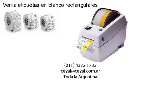 Venta etiquetas en blanco rectangulares