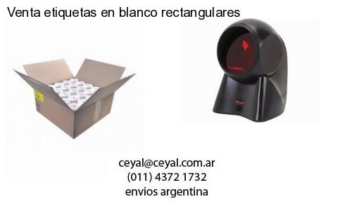 Venta etiquetas en blanco rectangulares