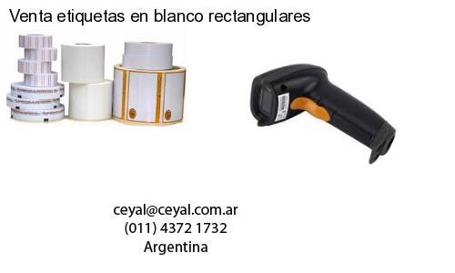 Venta etiquetas en blanco rectangulares