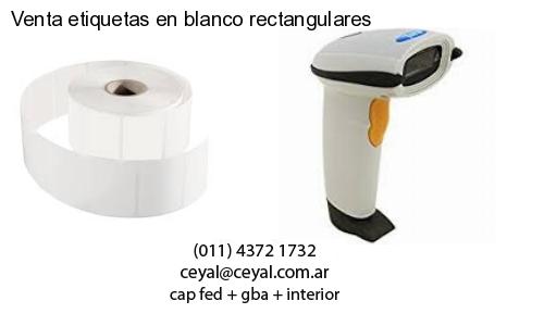 Venta etiquetas en blanco rectangulares