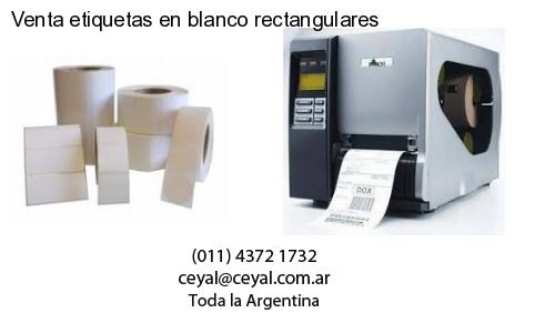 Venta etiquetas en blanco rectangulares