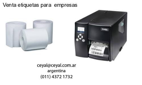Venta etiquetas para  empresas