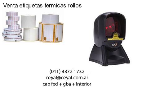 Venta etiquetas termicas rollos