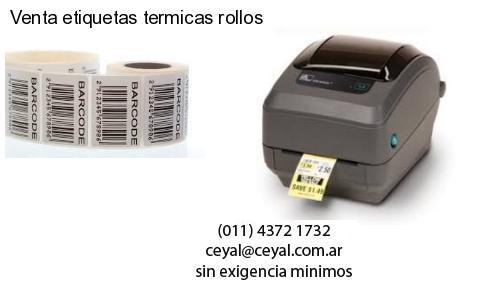 Venta etiquetas termicas rollos